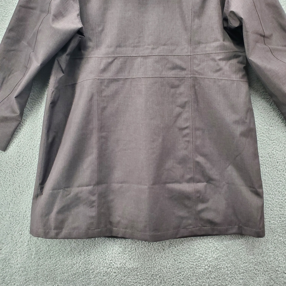 Eddie Bauer Womens Girl on the Go Trench Coat XXL Waterproof Aubergine NWT - Picture 11 of 13